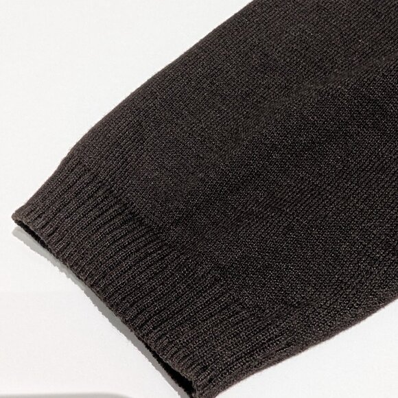 Caslon Silk blend Cardigan, dark brown, size SP - Picture 5 of 9